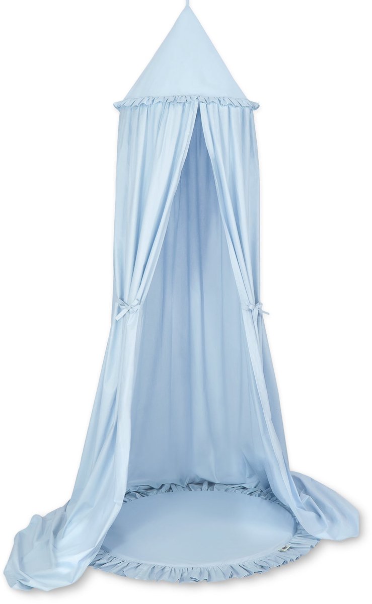 Set: Hangende overkapping + Vloerspeelmat - blauw