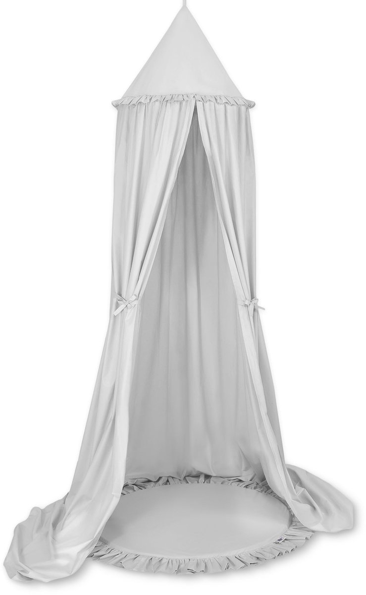 Set: Hangende overkapping + Vloerspeelmat - grijs