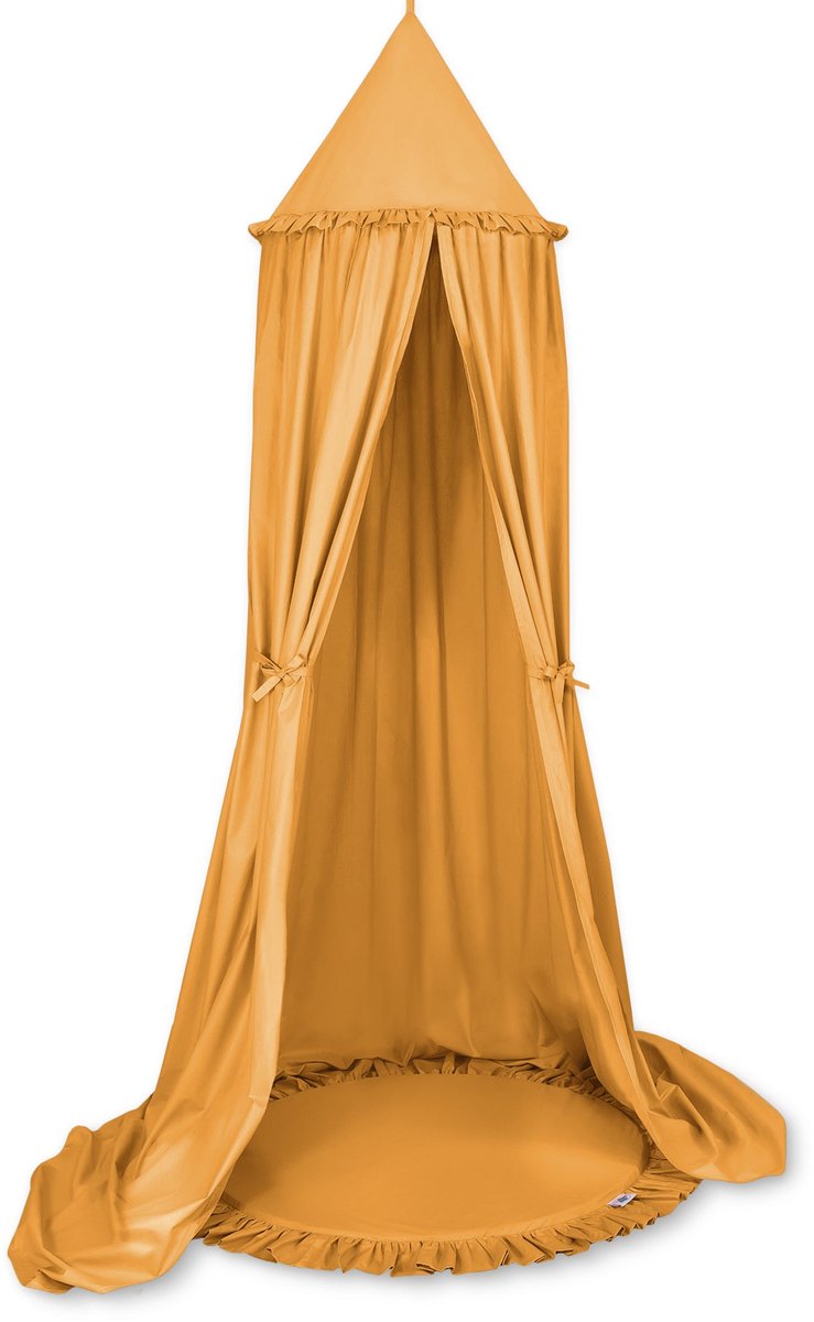 Set: Hangende overkapping + Vloerspeelmat - honinggeel