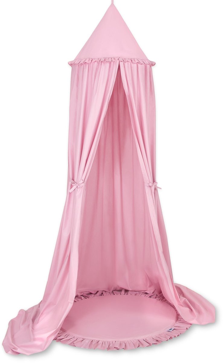Set: Hangende overkapping + Vloerspeelmat - roze