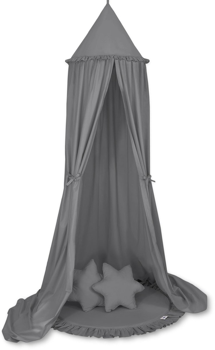 Set: Hanghemel + Vloerspeelkleed + kussens - antraciet