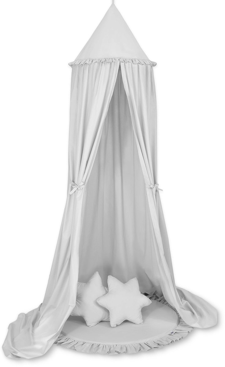 Set: Hanghemel + Vloerspeelkleed + kussens - grijs