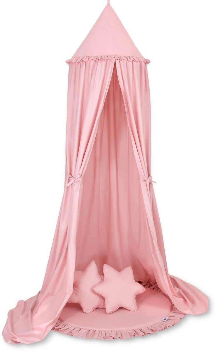 Set: Hanghemel + Vloerspeelkleed + kussens - pastelroze