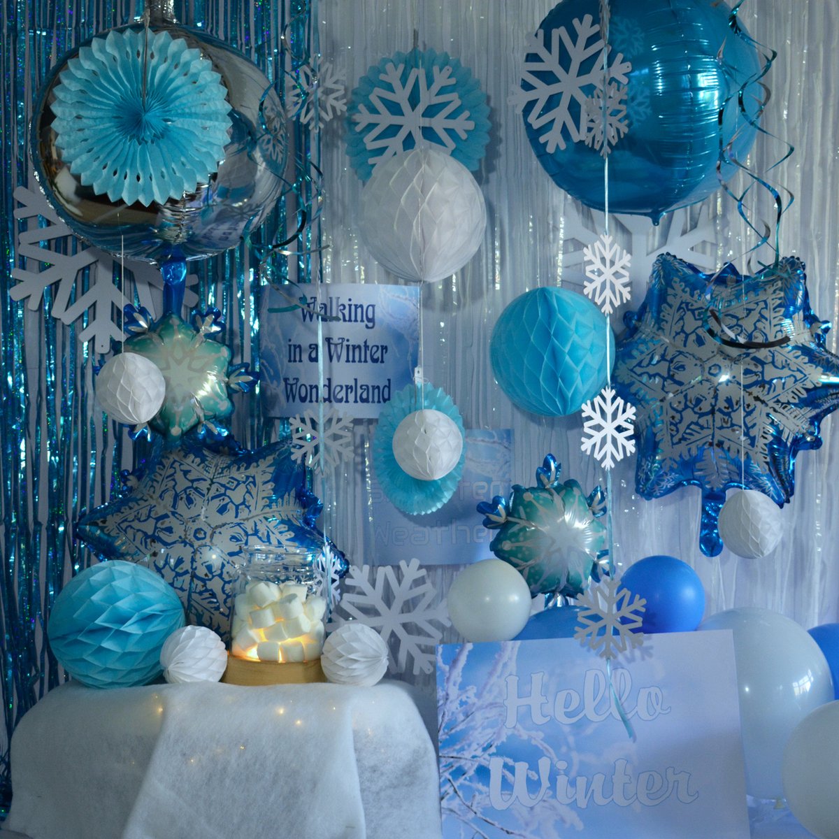 My Theme Party Winter Wonderland decoratie - 50 stuks voor feestje en party