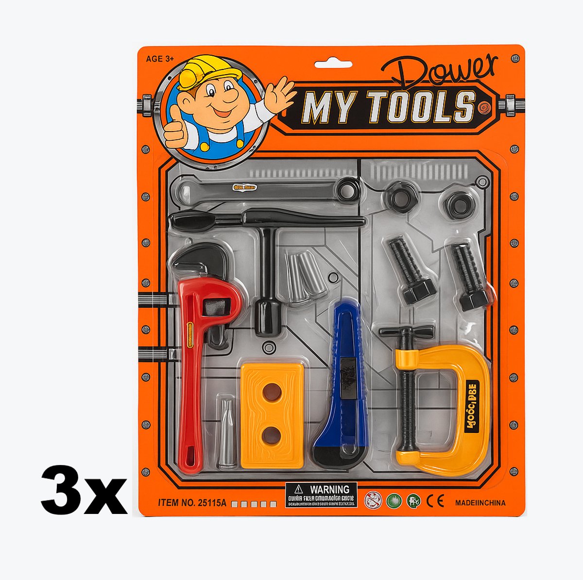 Speelgoed Gereedschapsset (3 STUKS) – My Tools – 3x Speelgoed Gereedschap Set – Kindergereedschap vanaf 3 jaar