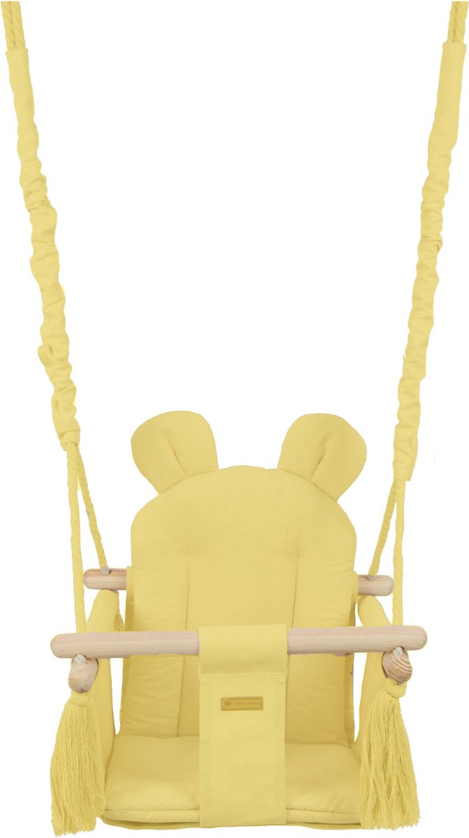 Vikingchoice Baby Schommel - Hout - Geel - Tot 20 kg