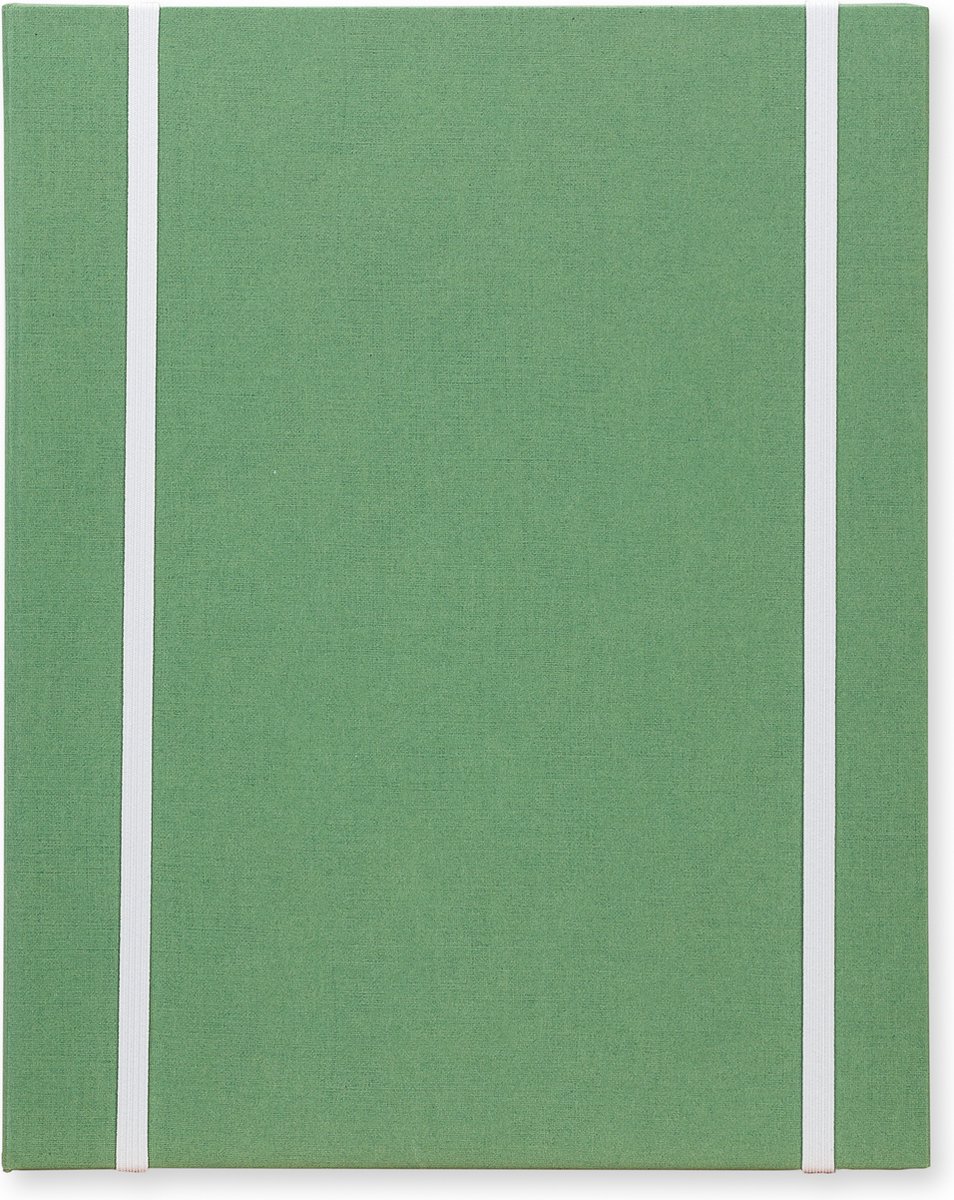 MyArt®Book Kunstenaarsmap ringband A5 kleur Limoen groen met 1x 6 rings O-Mechaniek en 2 elastieken