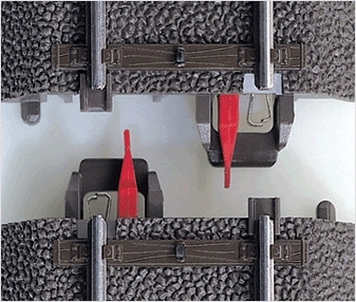 H0 Märklin C-rails (met ballastbed) 74030 Middengeleiderisolatie