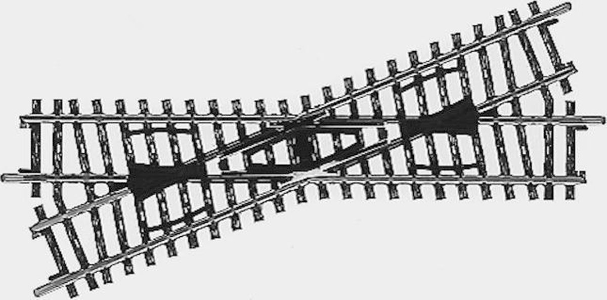 H0 Märklin K-rails (zonder ballastbed) 2259 Kruising 168.9 mm 1 stuk(s)