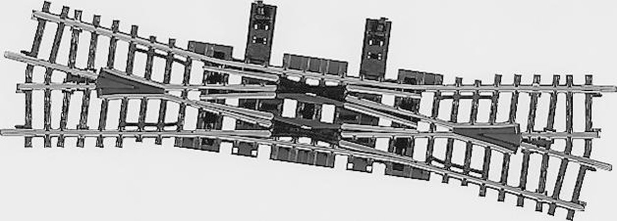 H0 Märklin K-rails (zonder ballastbed) 2275 Engels wissel, Dubbel 225 mm 1 stuk(s)