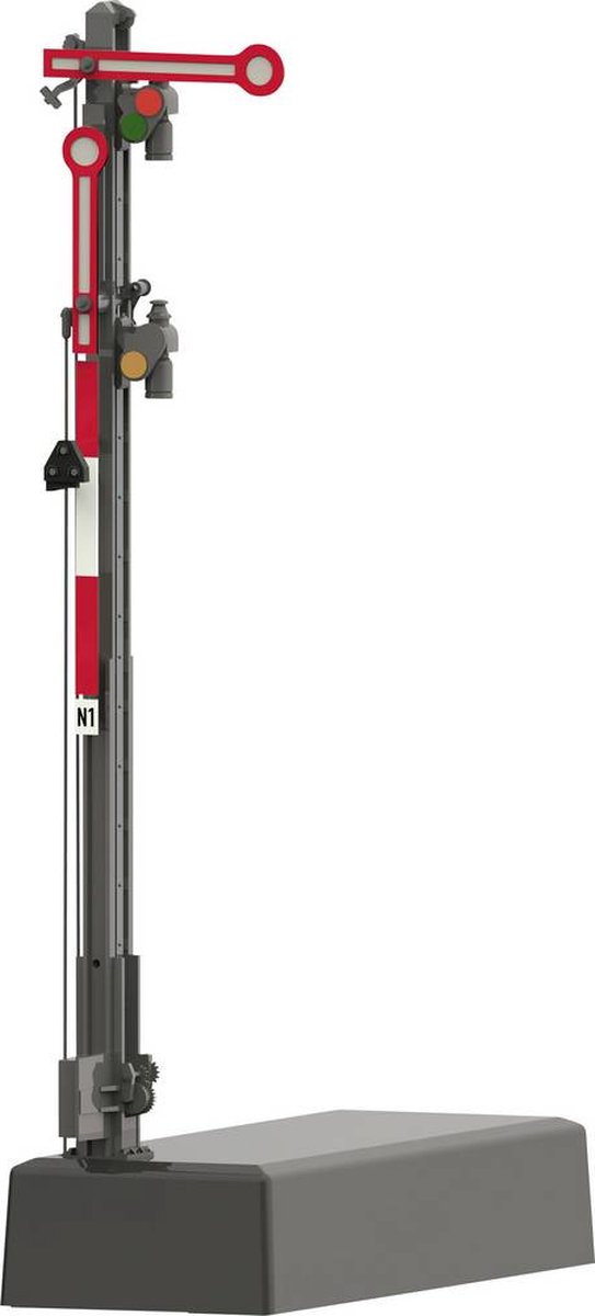   70413 H0 Vormsein 2-armig, Smalle mast Hoofdsein Kant-en-klaar model