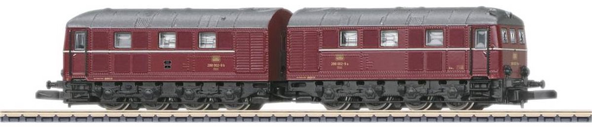   88151 Z dubbele diesellocomotief BR 288 van de DB