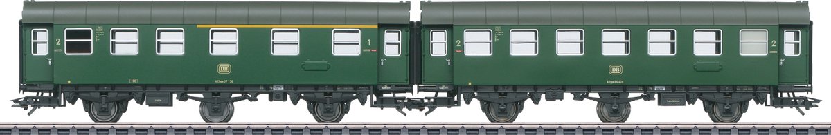 Paar personenrijtuigen