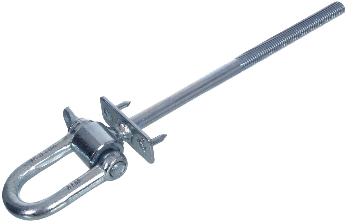   schommelhaken met schakel M12 x 200 mm en spijkers/bouten voor balken voor hangmatten Haken met schroefdraad Verzinkt (M12 x 200)
