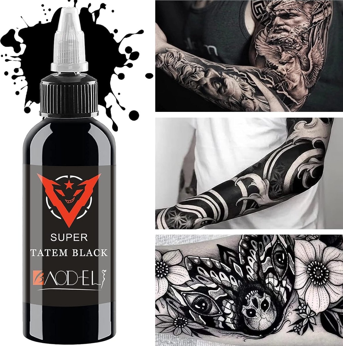 Tattoo Color Super Black Professionele Liner Outlining Duurzame Zwarte Tattoos Inkt