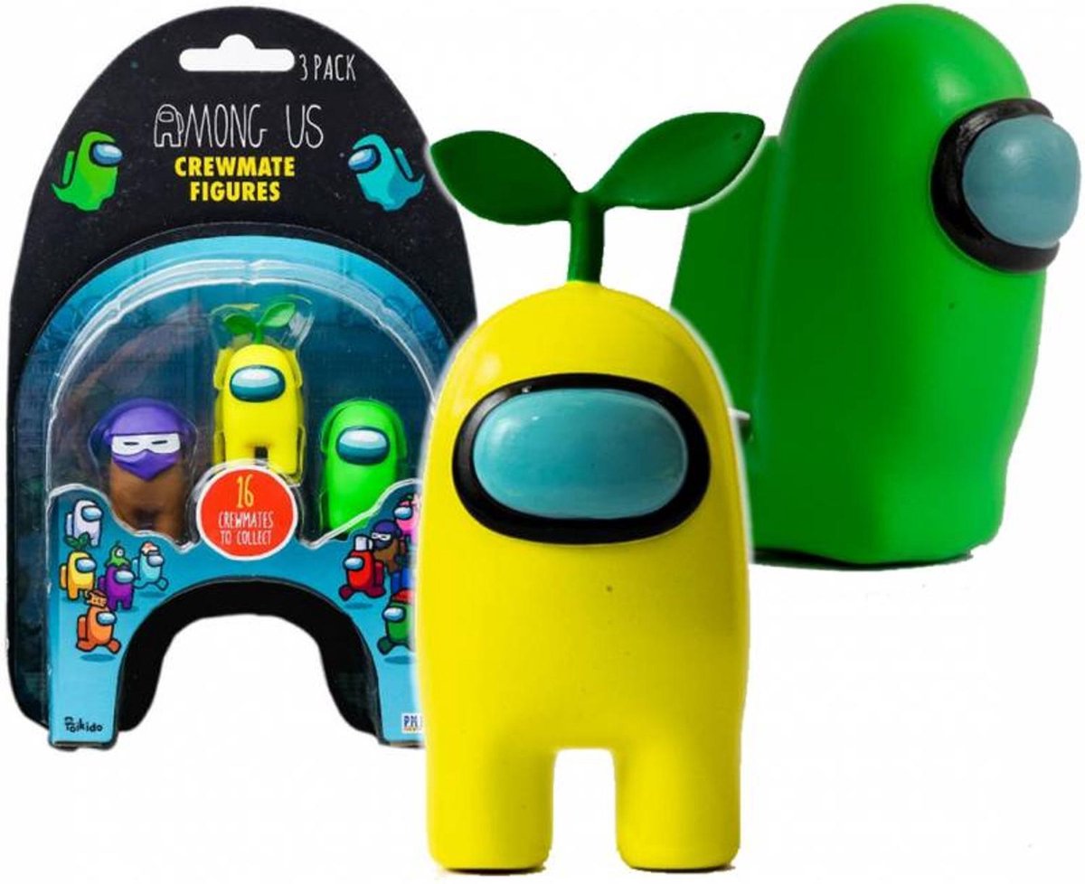 Among Us Crewmate Figures 3 Pack Assorti