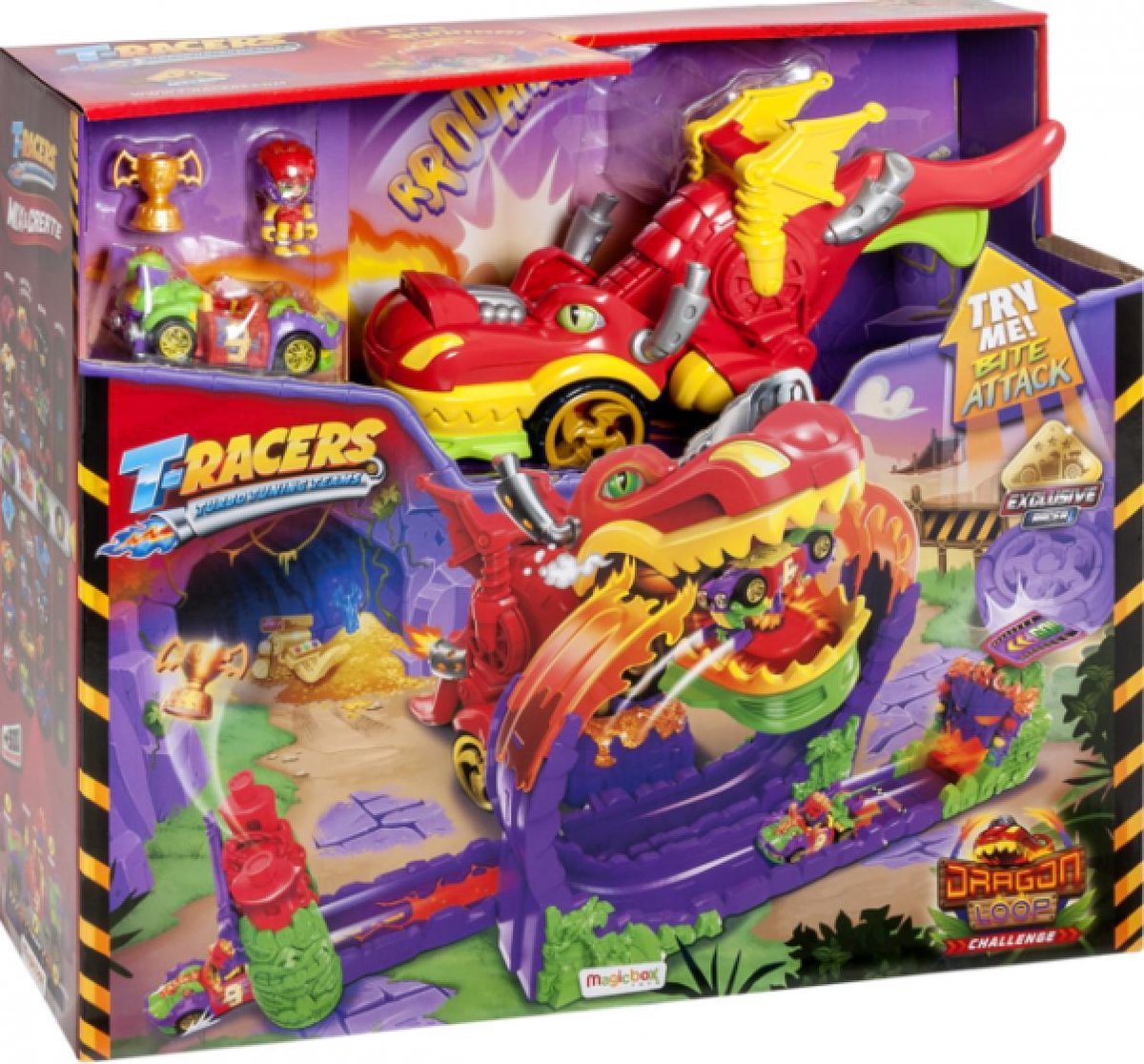 Magic Box - Speelset Racers Dragon Loop Track Remote Voertuig Speelgoed