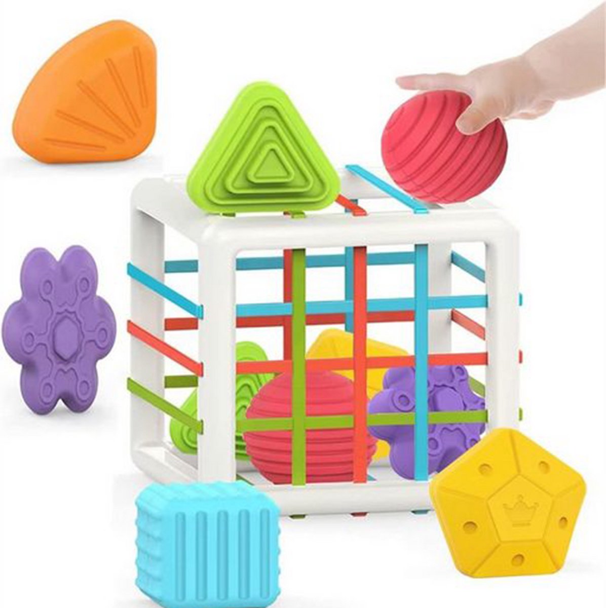 NAXSIR Sensorisch Speelgoed - Textuurballen voor Baby & Peuter - Zacht Educatief Speelgoed 6+ Maanden