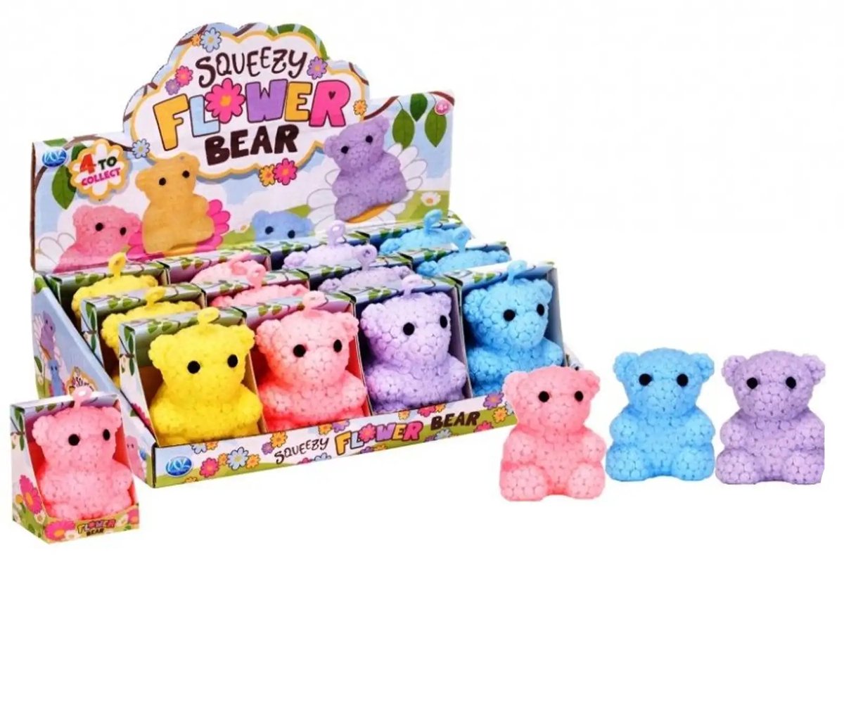 Squeeze Beer 8cm - Fidget Toy - Anti Stress - Teddy beer knijpbaar speelgoed - random kleur
