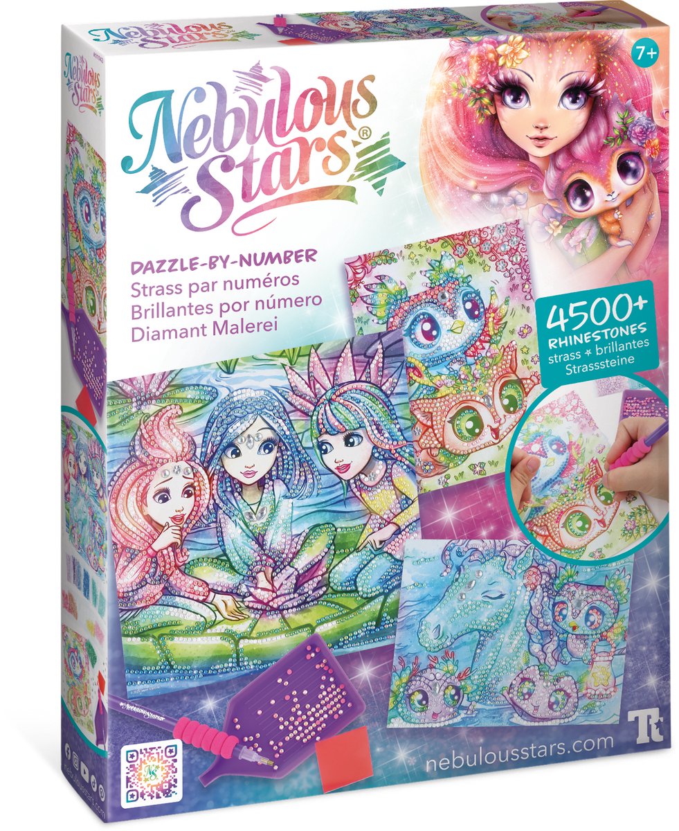 NEBULOUS STARS-DIAMANTEN OP NUMMER - REGENBOOG