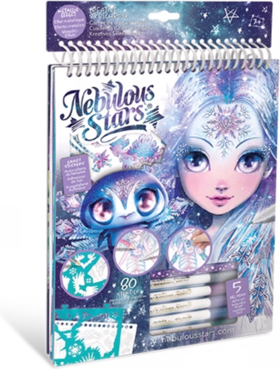 Nebulous Stars - Nebulous Stars Creatief Schetsboek Ijs en Glitter Met Gelpennen - tekenen en kleuren