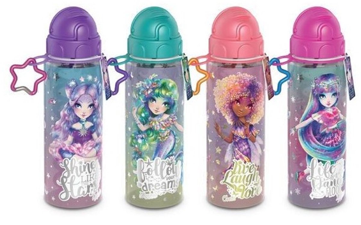 Nebulous Stars waterfles - herbruikbare drinkfles met rietje voor kinderen.