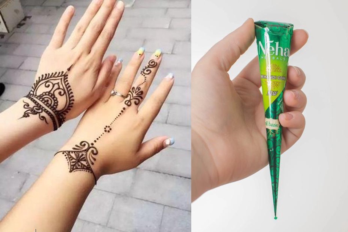 Henna Tattoo inkt pasta cone tube 25 Gram / Natuurlijke Kruiden - Henna pasta - 25 gr/