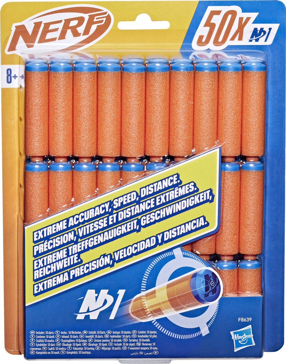   N Series N1 Refill pack - met 50 Officiële Nerf N1 Darts - Nerf N1 Pijltjes