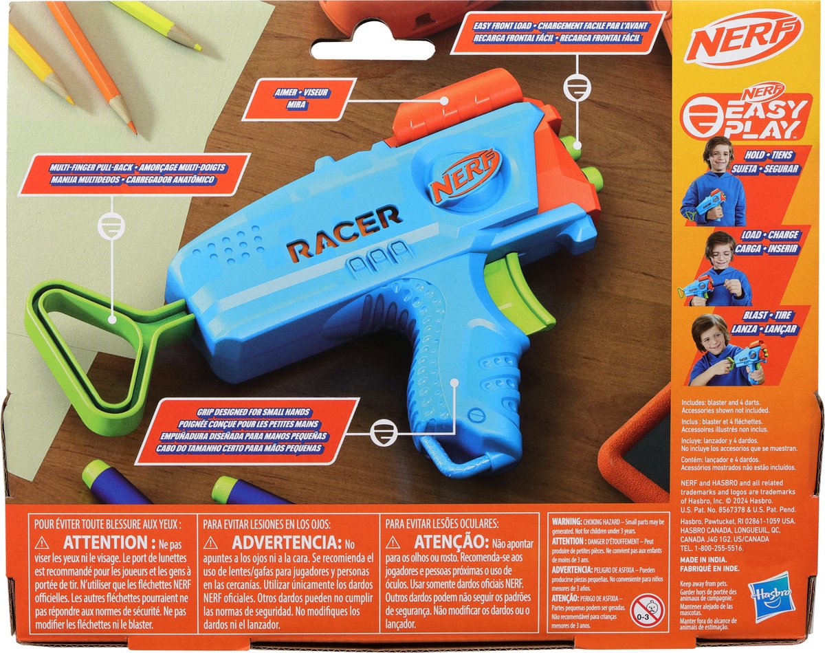 Nerf Elite Junior Racer + 4 Darts