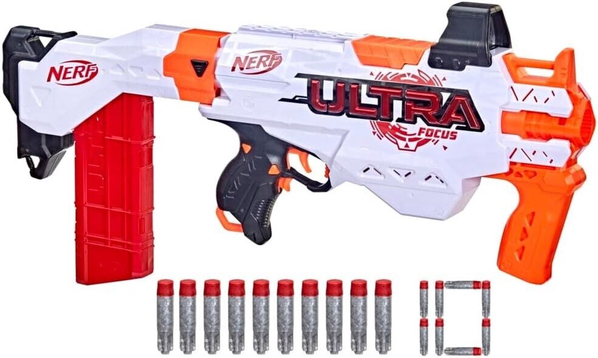 Nerf Ultra Focus Blaster - Semi-automatische Blaster met afneembare magazijn
