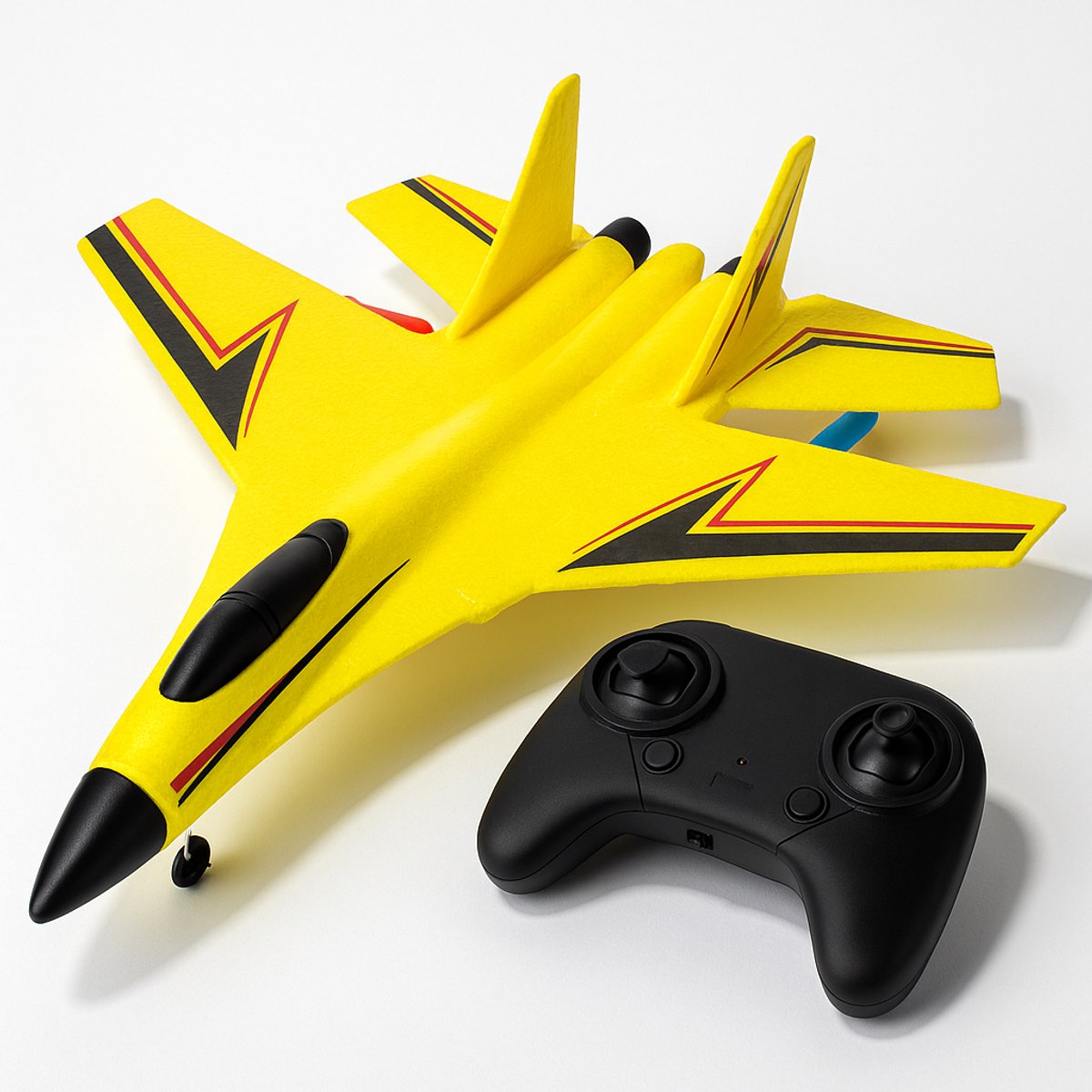 Niba® HW-33 RC vliegtuig Met Afstandsbediening - Straaljager Geel - TIKTOK - Drones - 2024 Vliegtuigen - Ready To FLY - Op Afstand Bestuurbaar - Speelgoed Volwassenen - Oplaadbaar - MAX 50 KM/U !!