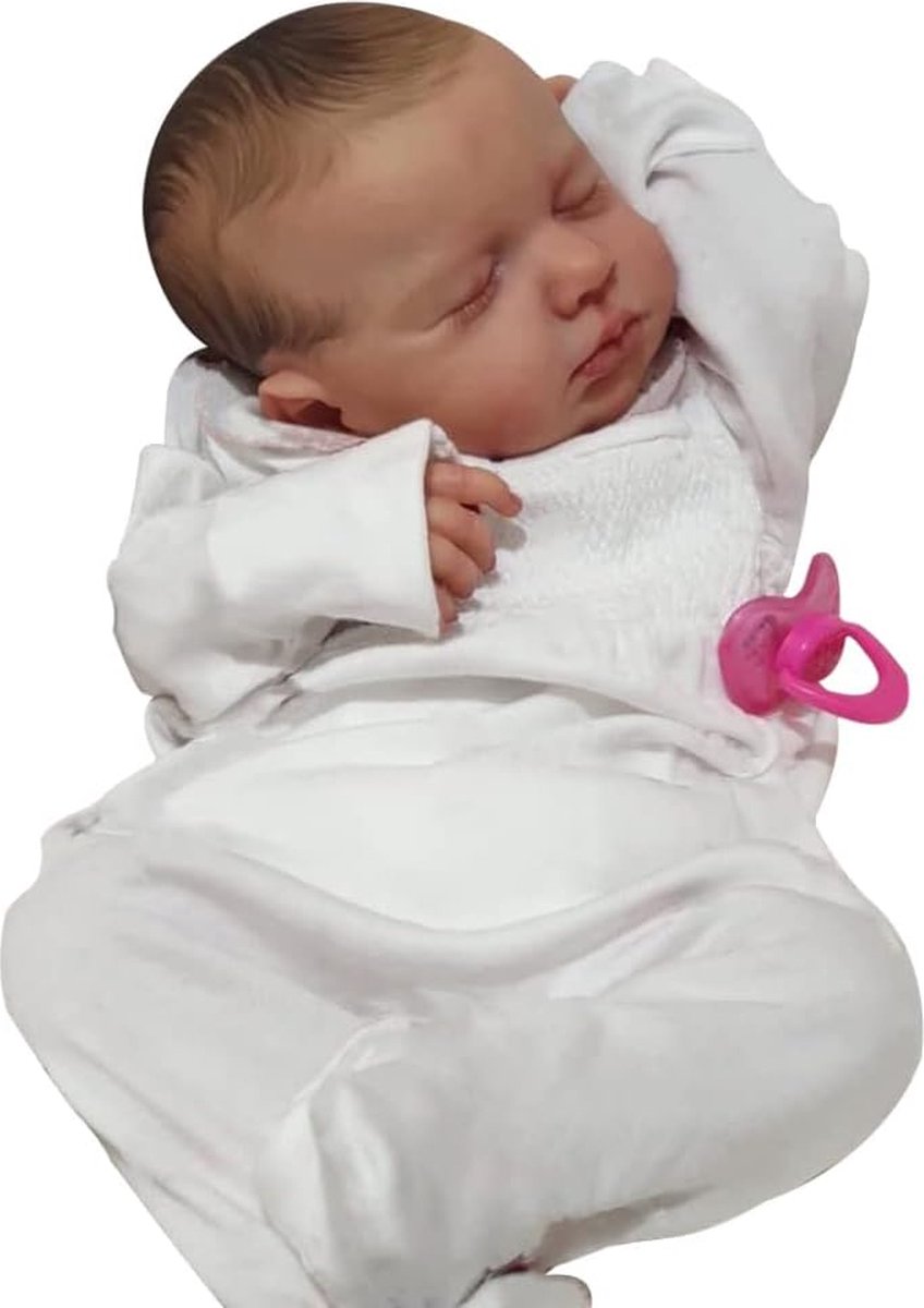 50 cm pasgeboren baby levensechte echte zachte aanraking rebornpop met handgetekend haarpop