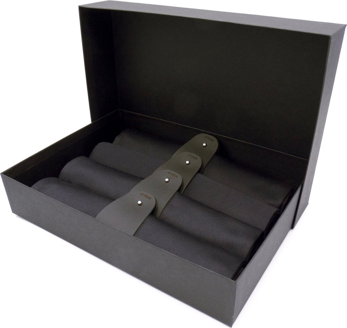 NOOBLU Gift set MANCHET & SATIN - zwart/ zwart - 4 sets