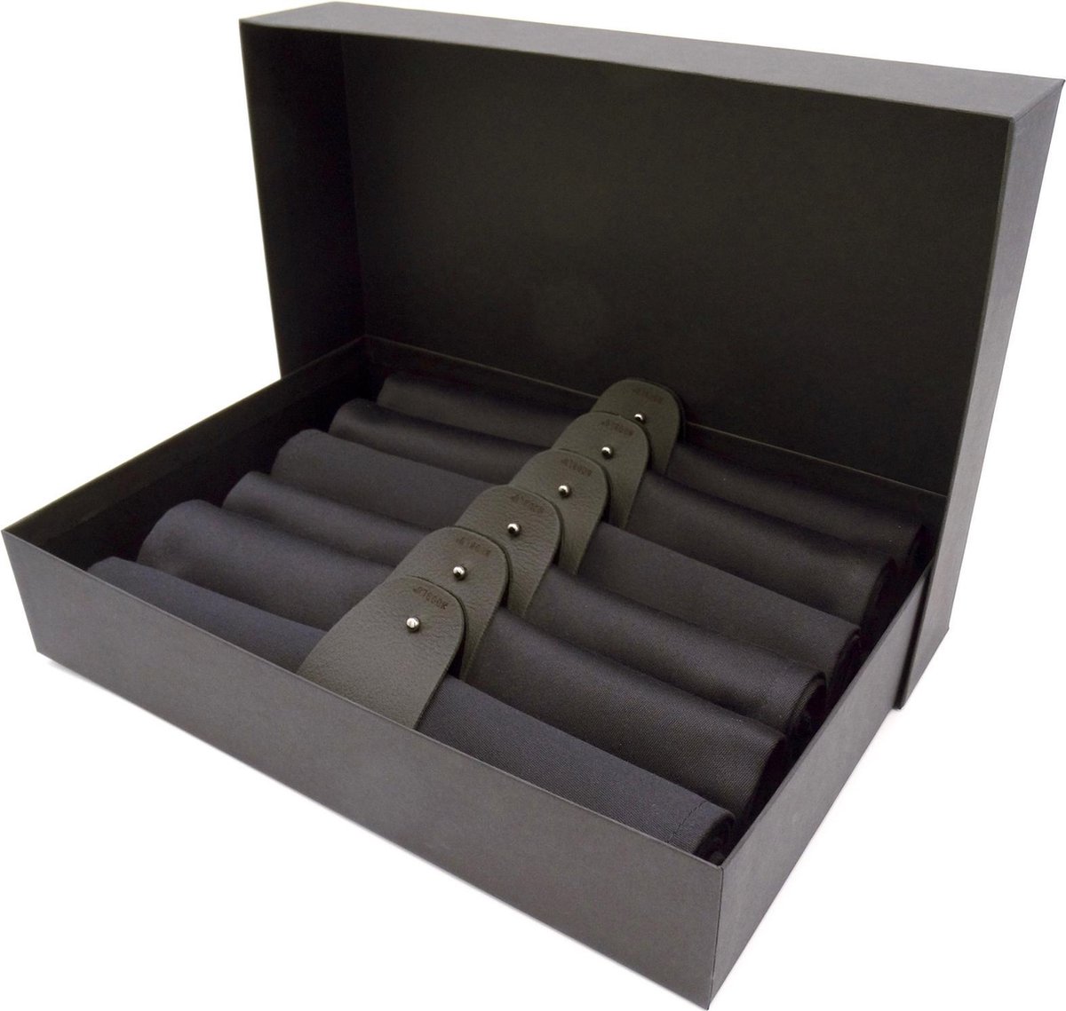 NOOBLU Gift set MANCHET & SATIN - zwart/ zwart - 6 sets