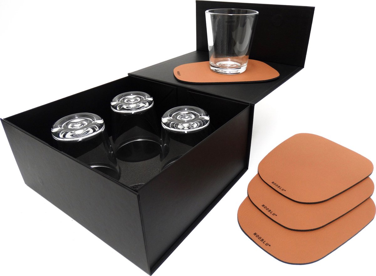 PEBL & SERVE - Cognac - 8-delige set