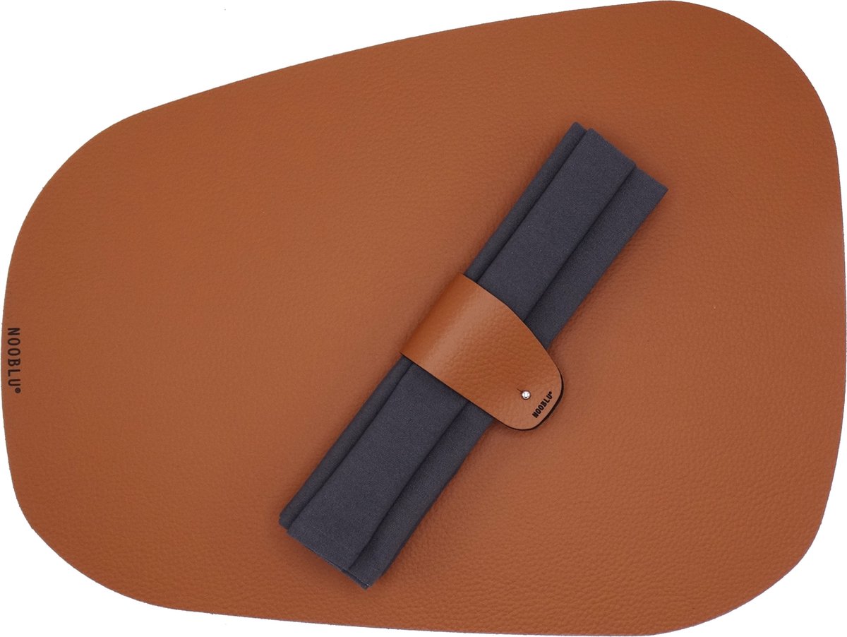 PEBL 4 persoons Dinner set - Cognac