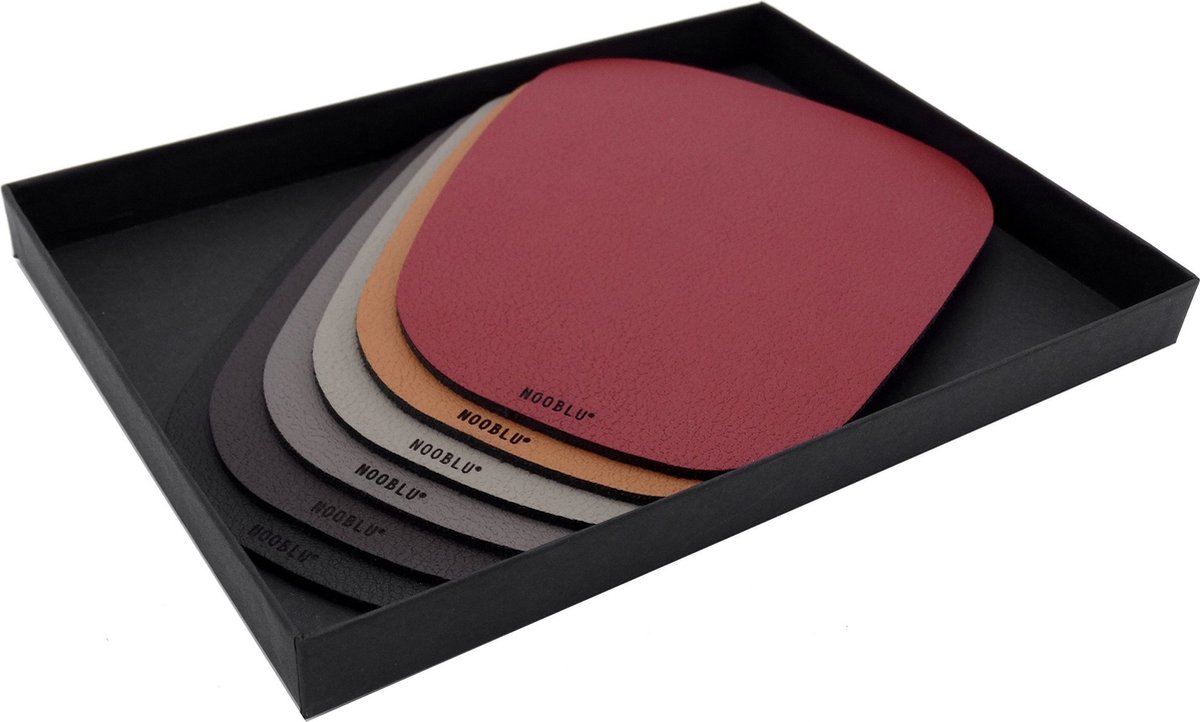 PEBL onderzetters giftbox - Multicolour set van 6