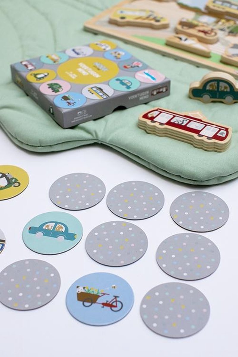 Houten chunky blocks puzzel stad - gratis verzending!