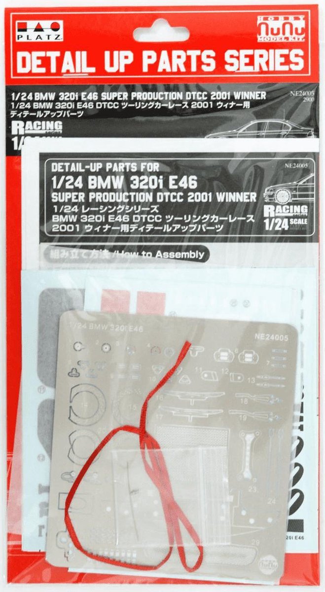 1:24 NuNu 24005 BMW 320i E46 - Detail Up Parts Accessoires set