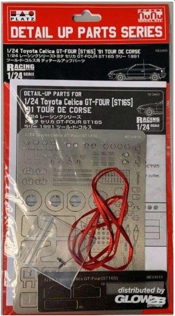 1:24 NuNu 24015 Toyota Celica GT-Four (ST165) 1991 - Detail Up Parts Photo-etch