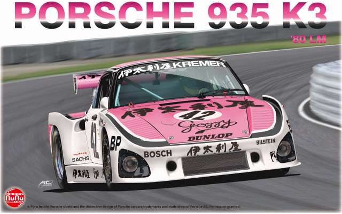 1:24 NuNu 24029 Porsche Kremer 935 K3 - 24 Hours Le Mans 1980 Plastic kit