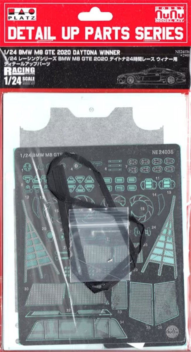 1:24 NuNu 24036 BMW M8 GTE 2020 - Detail Up Parts Accessoires set