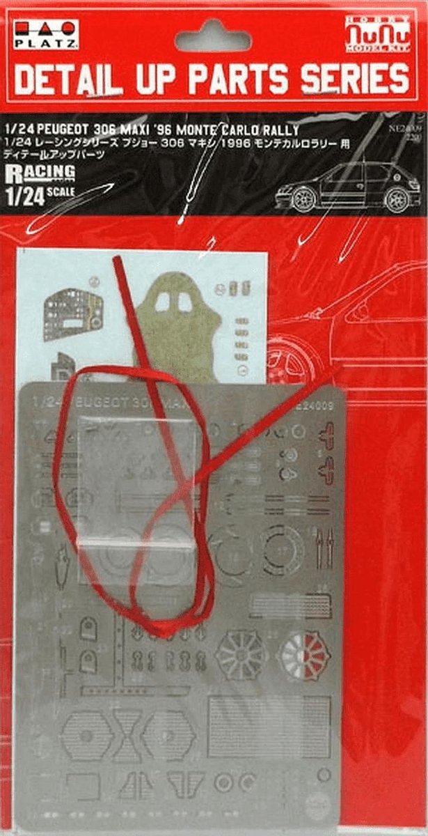 1:24 Nunu 24009 Peugot 306 Maxi - Detail Up Parts Photo-etch