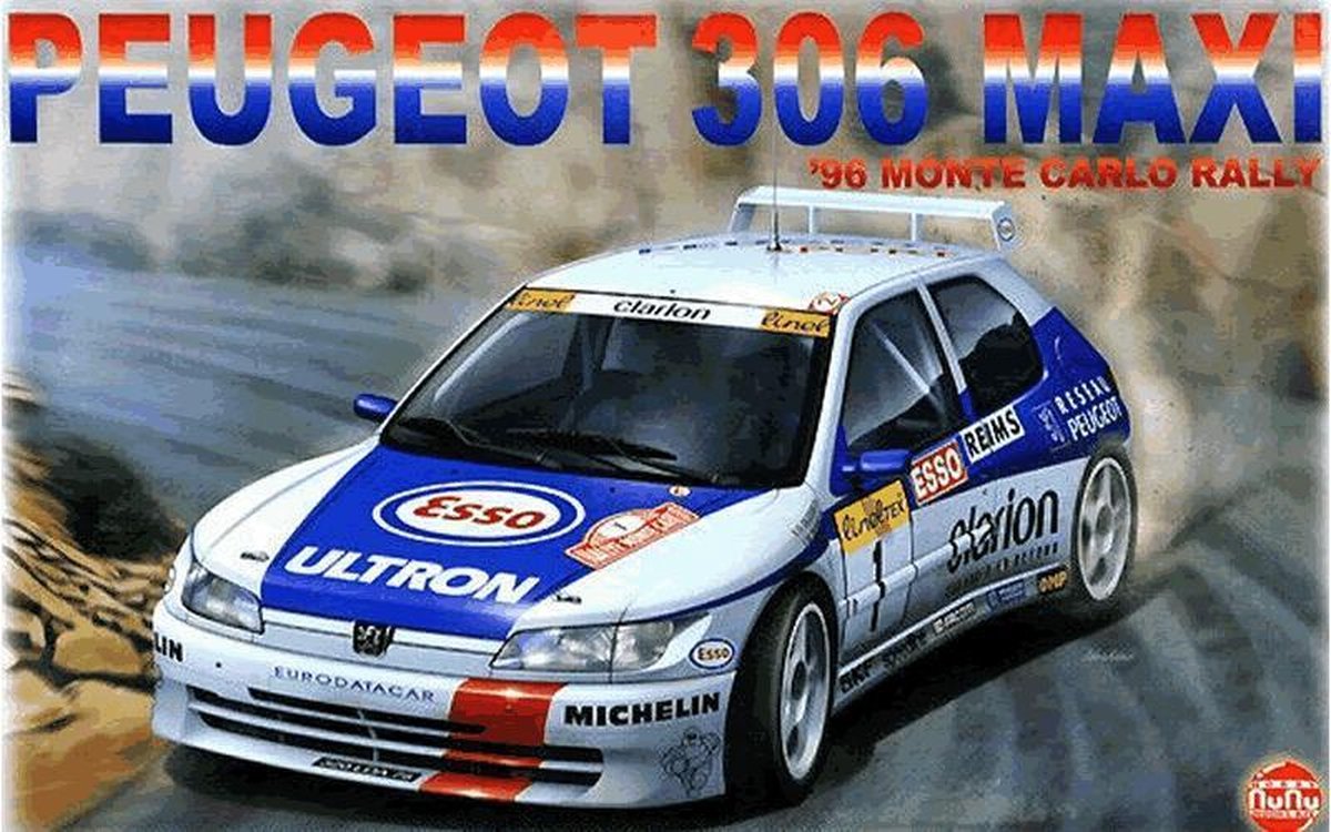 Peugeot 306 Maxi Monte Carlo 1996 - NuNu Modelbouw pakket  1:24