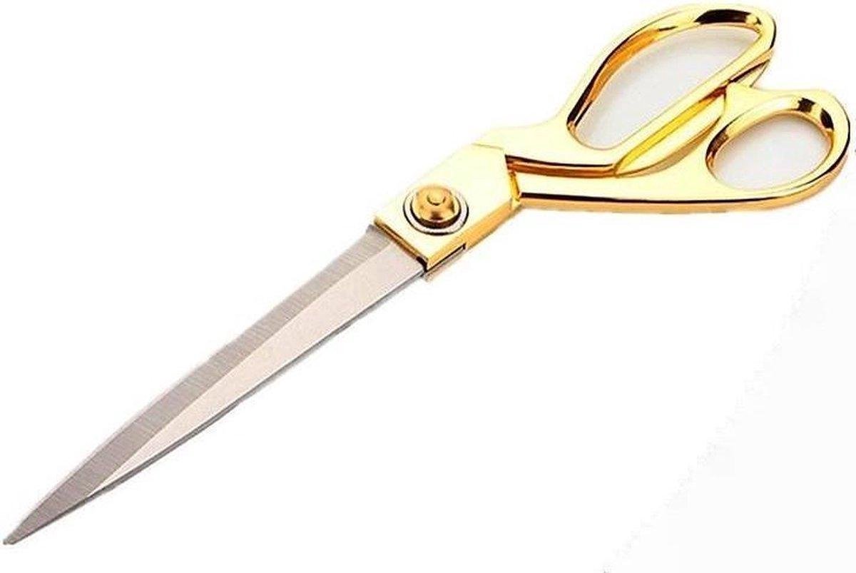 Professionele Kleermakersschaar - StofSchaar 27 CM - Duurzaam Stoffenschaar / Stofschaar - Geschikt voor Stof / denim / Leer / Schaar Goud - Coupeuseschaar kledingschaar