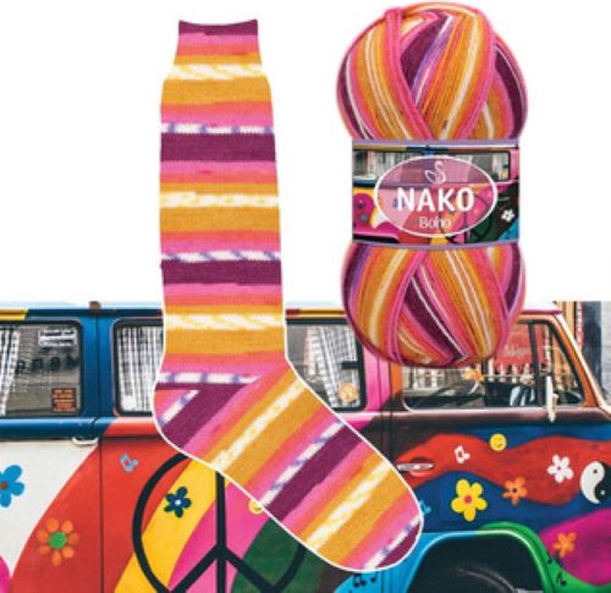 Sokkenwol Nako Boho - Breiwol - Camper Dreamin - 82259