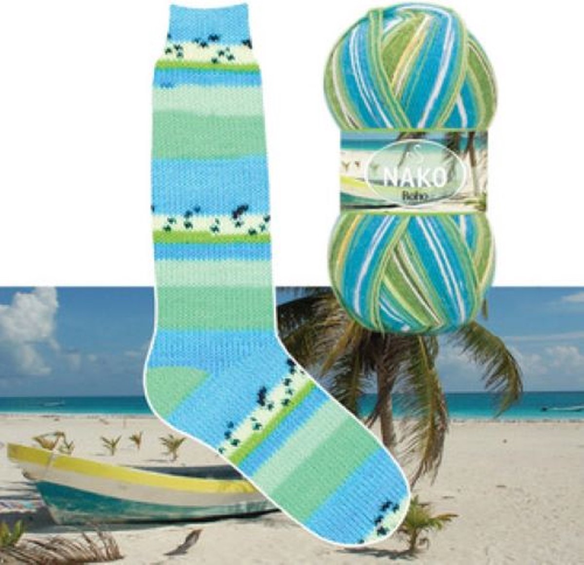 Sokkenwol Nako Boho - Breiwol - Shore Thing - 81926