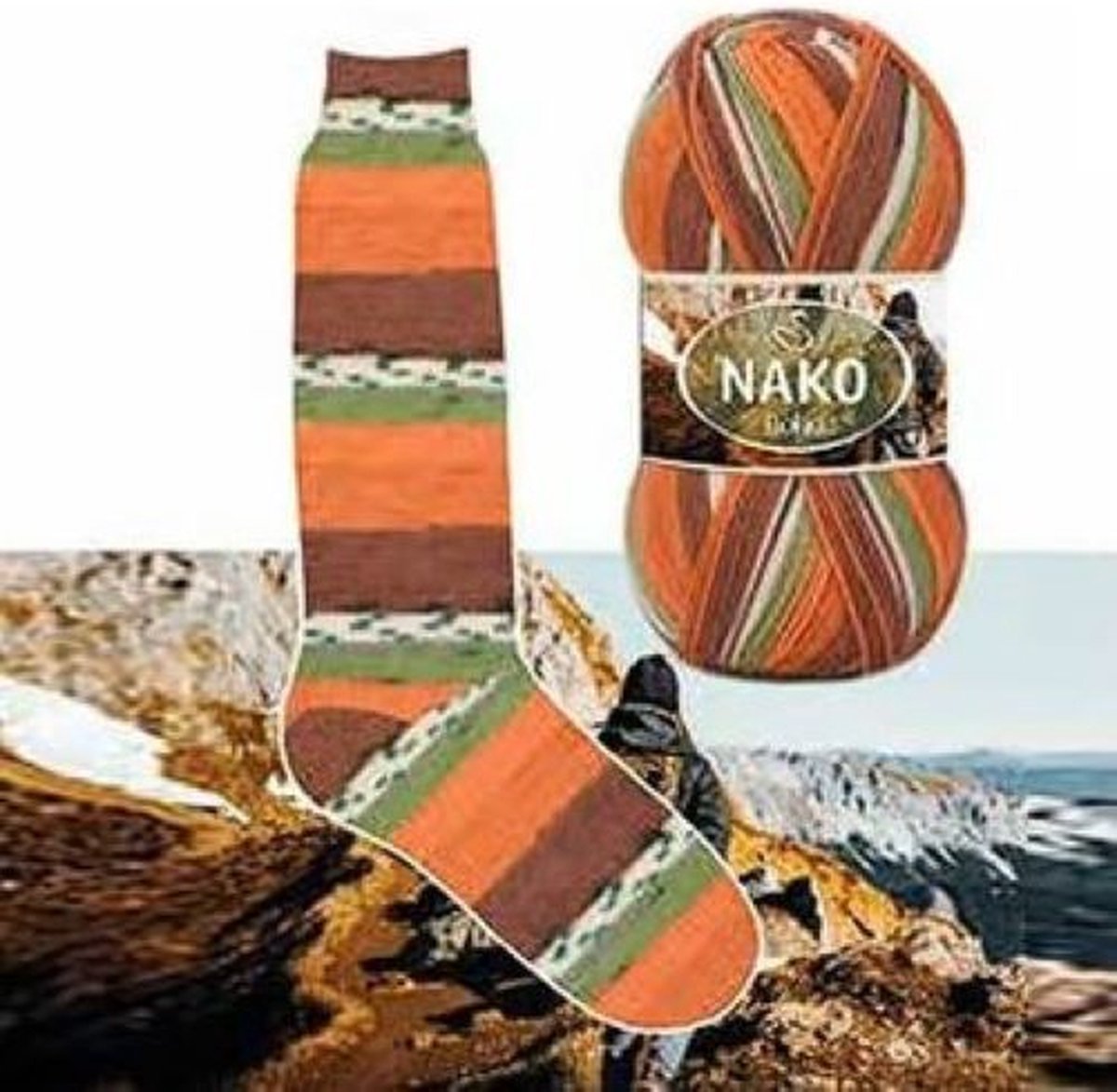 Sokkenwol Nako Boho - Breiwol - Wanderer - 82689
