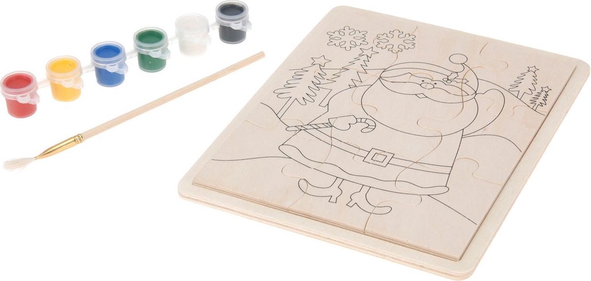 5 stuks! Decoset kerst puzzel Nampook