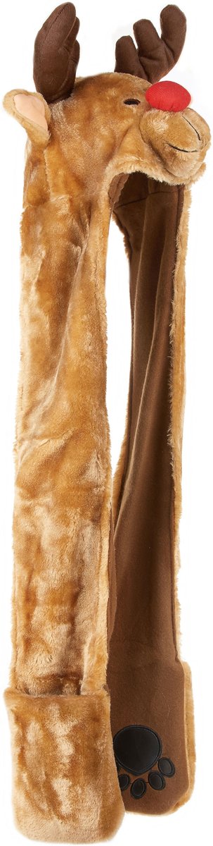 Rendier kerstmuts en sjaal voor volwassenen - Kerstmis - Feestaccessoire - One Size